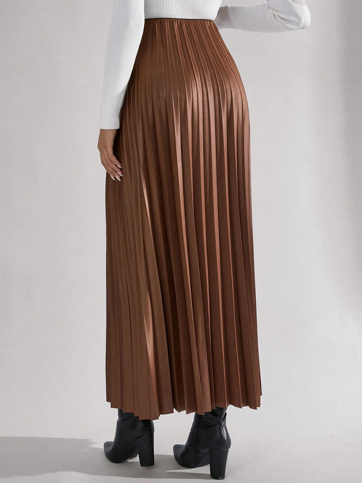 Shein maxi szoknya, barna