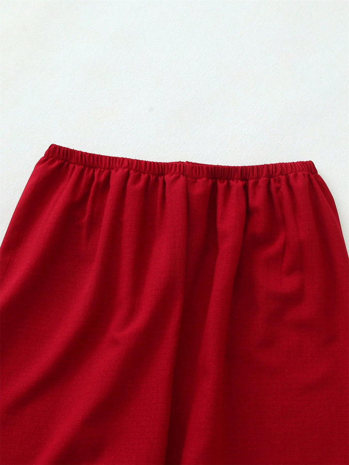 Pijama SHEIN, vișiniu