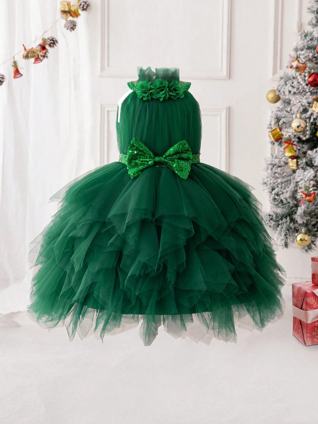 Rochie de ocazie Shein, verde