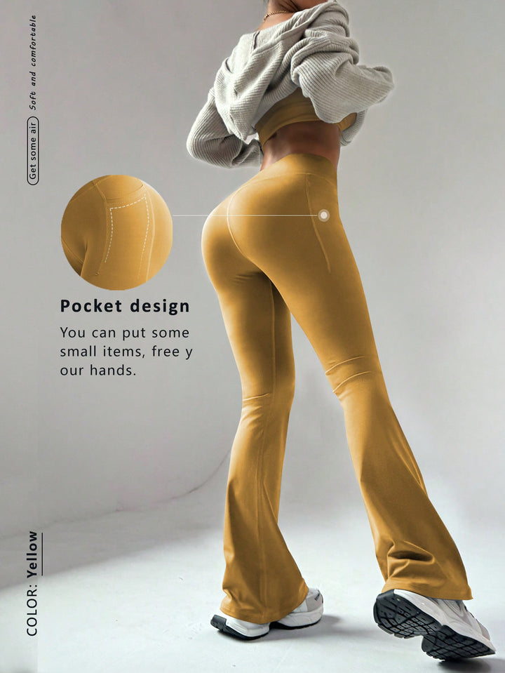 Pantaloni SHEIN, galben