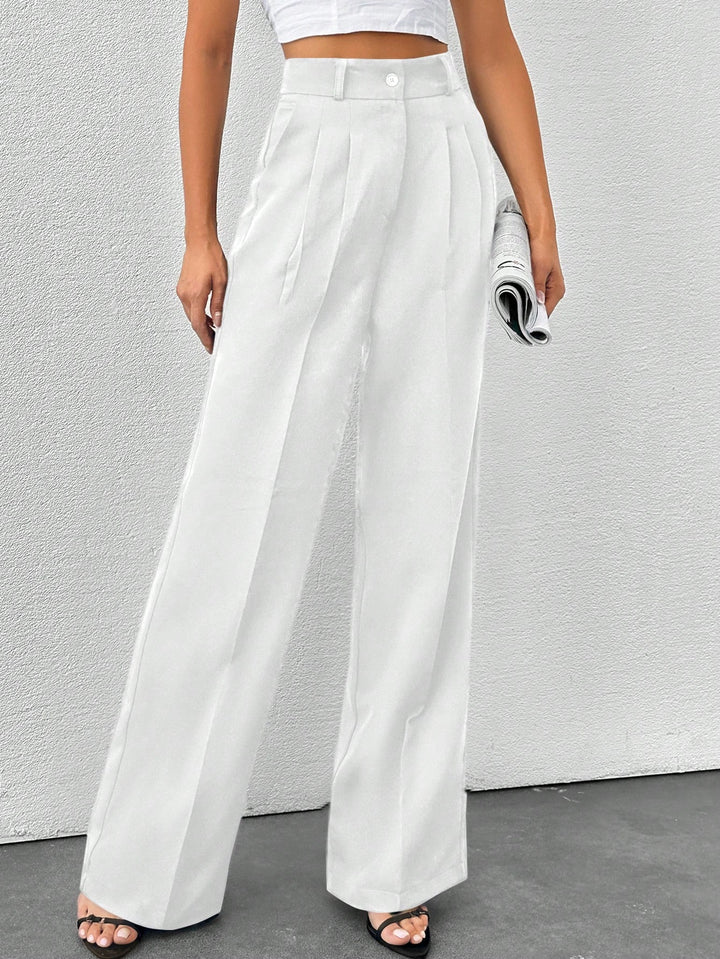 Pantaloni SHEIN, alb