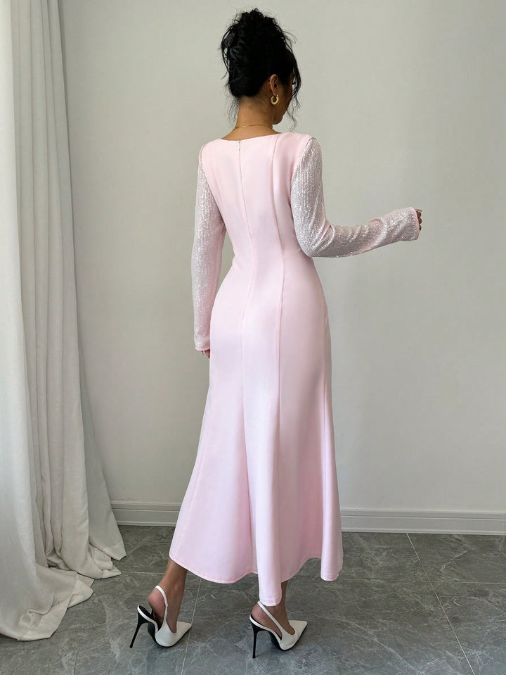 Rochie maxi SHEIN, roz