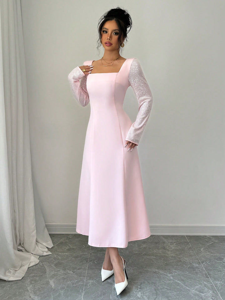 Rochie maxi SHEIN, roz