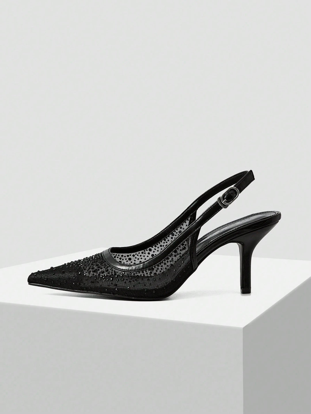 Pantofi cu toc SHEIN, negru