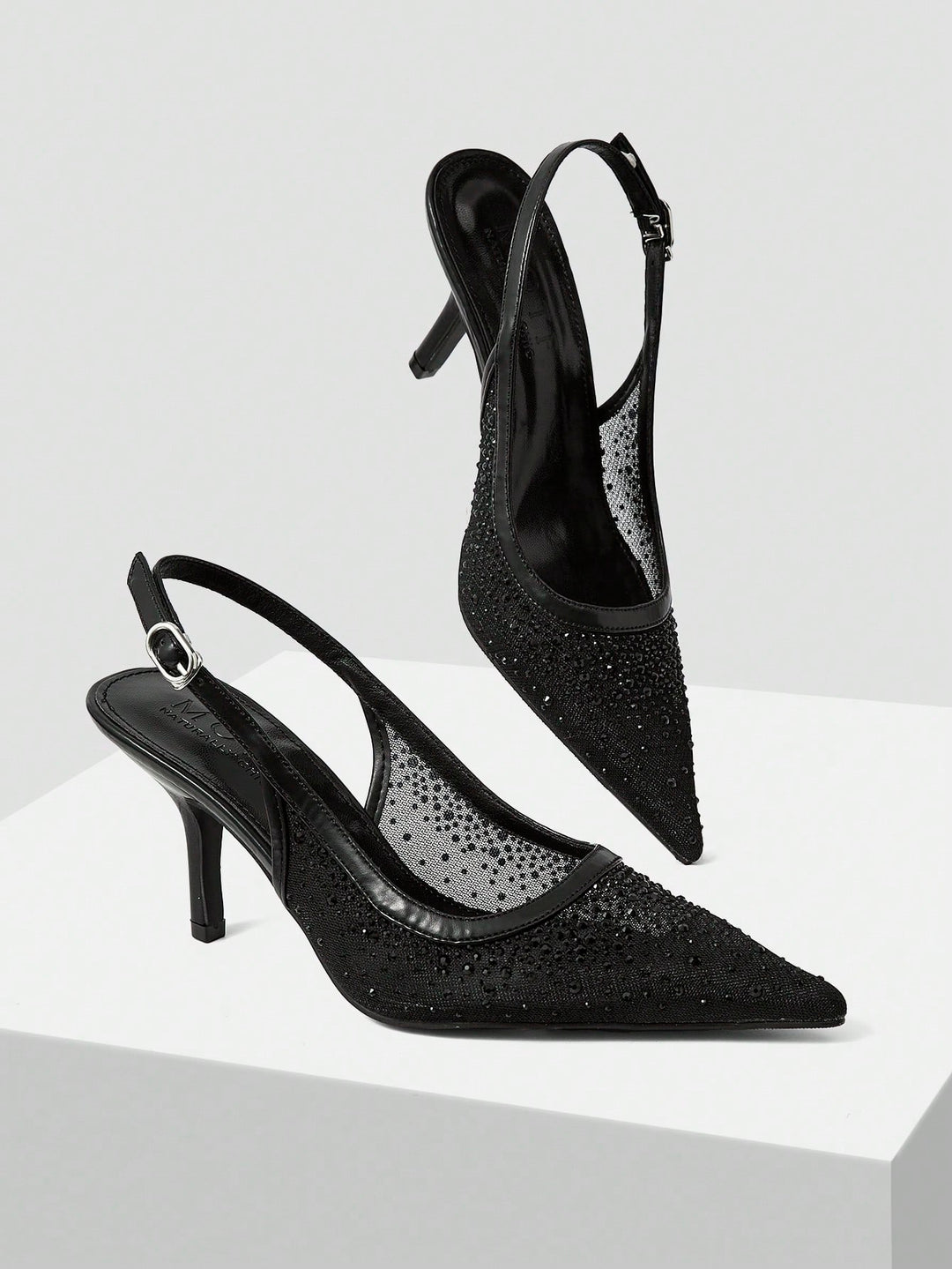 Pantofi cu toc SHEIN, negru