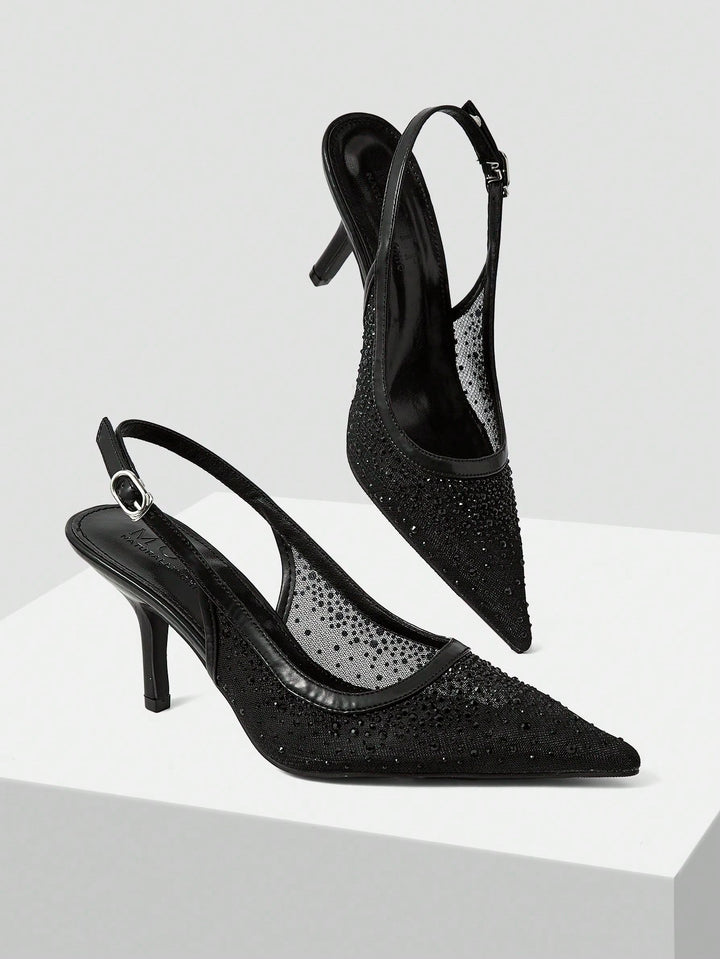 Pantofi cu toc SHEIN, negru