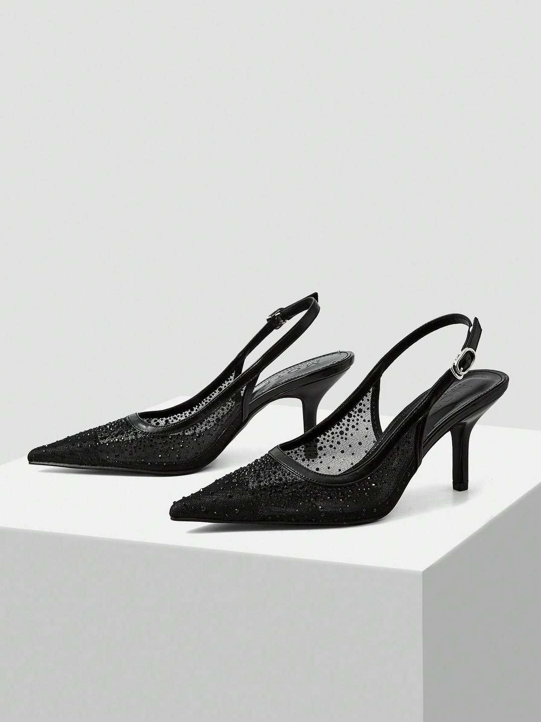 Pantofi cu toc SHEIN, negru
