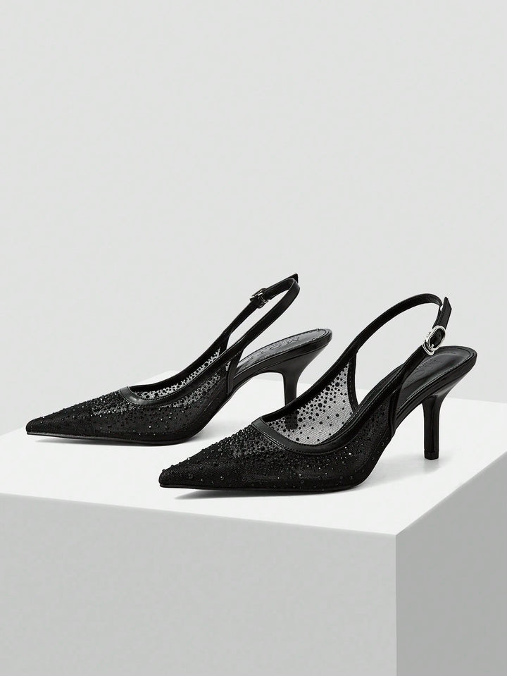 Pantofi cu toc SHEIN, negru