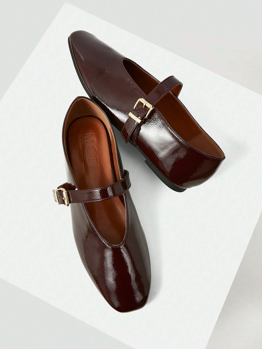 SHEIN balerina cipő, bordó