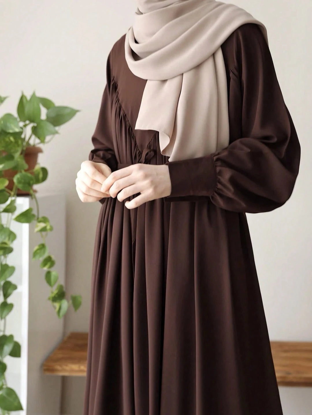 Rochie maxi SHEIN, maro