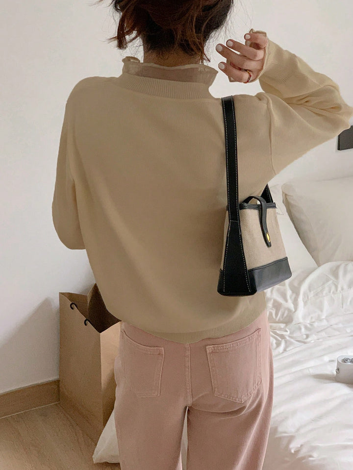 Pulover SHEIN, portocaliu