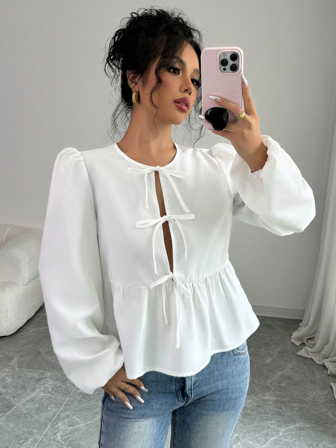 Bluza SHEIN, alb