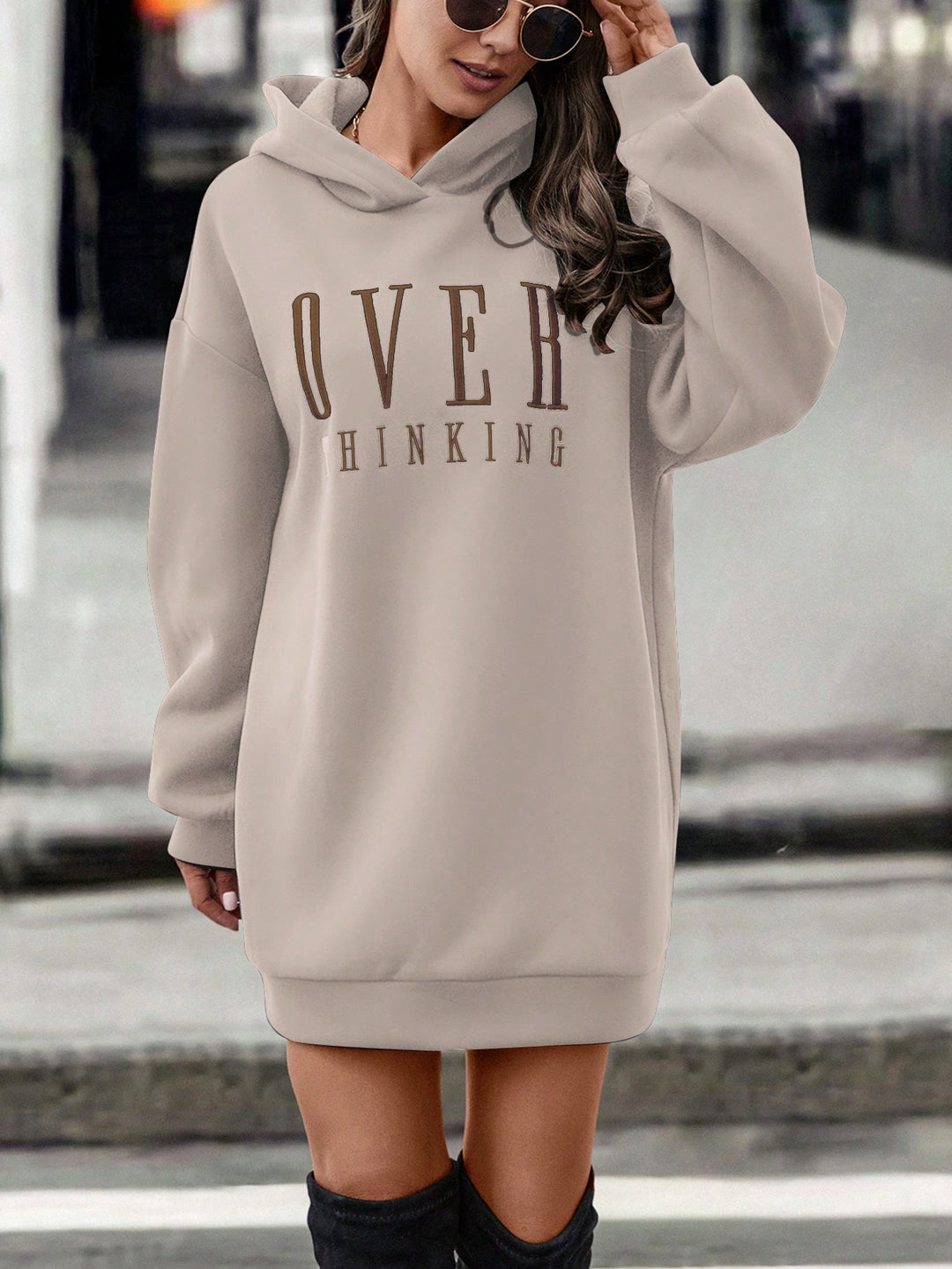 Rochie tip hanorac SHEIN, maro