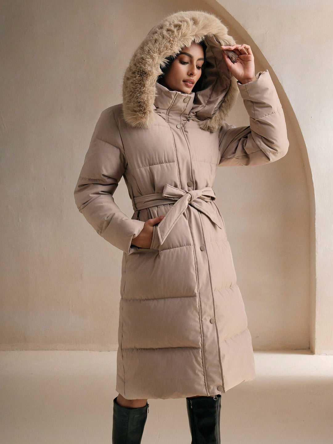 Palton SHEIN, kaki