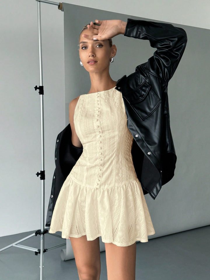 Rochie mini SHEIN, bej