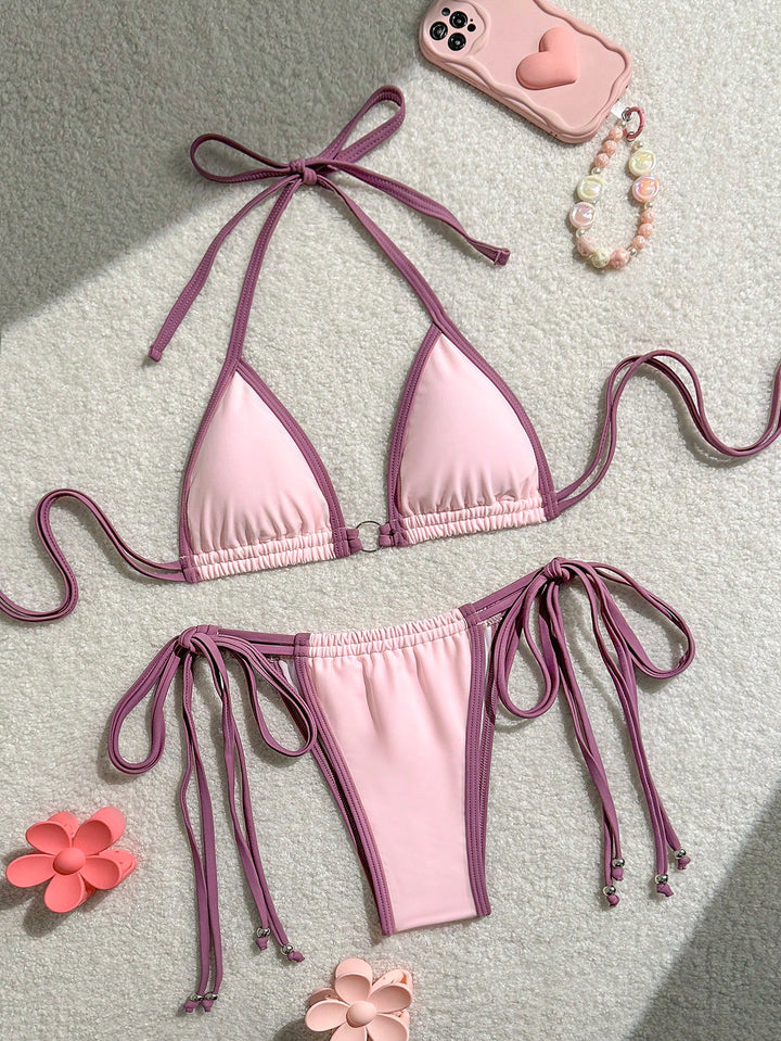 Set bikini SHEIN, roz