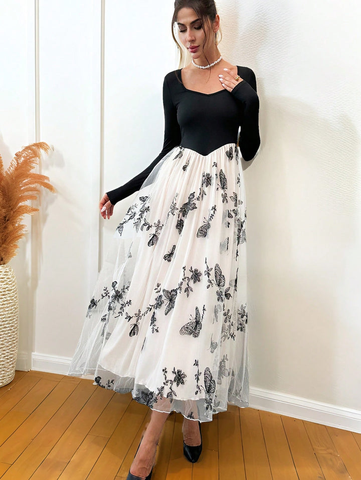 Rochie maxi SHEIN, portocaliu