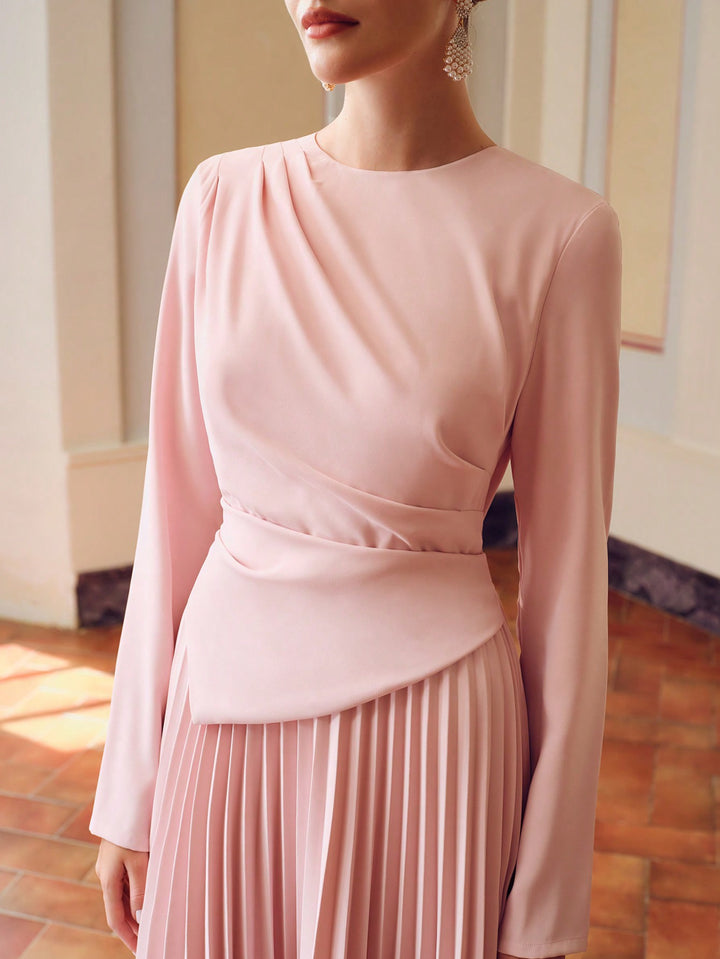 Rochie midi SHEIN, roz