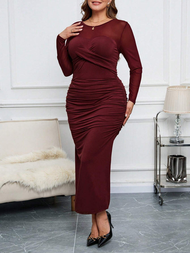 Shein Curve+ maxiruha, bordó