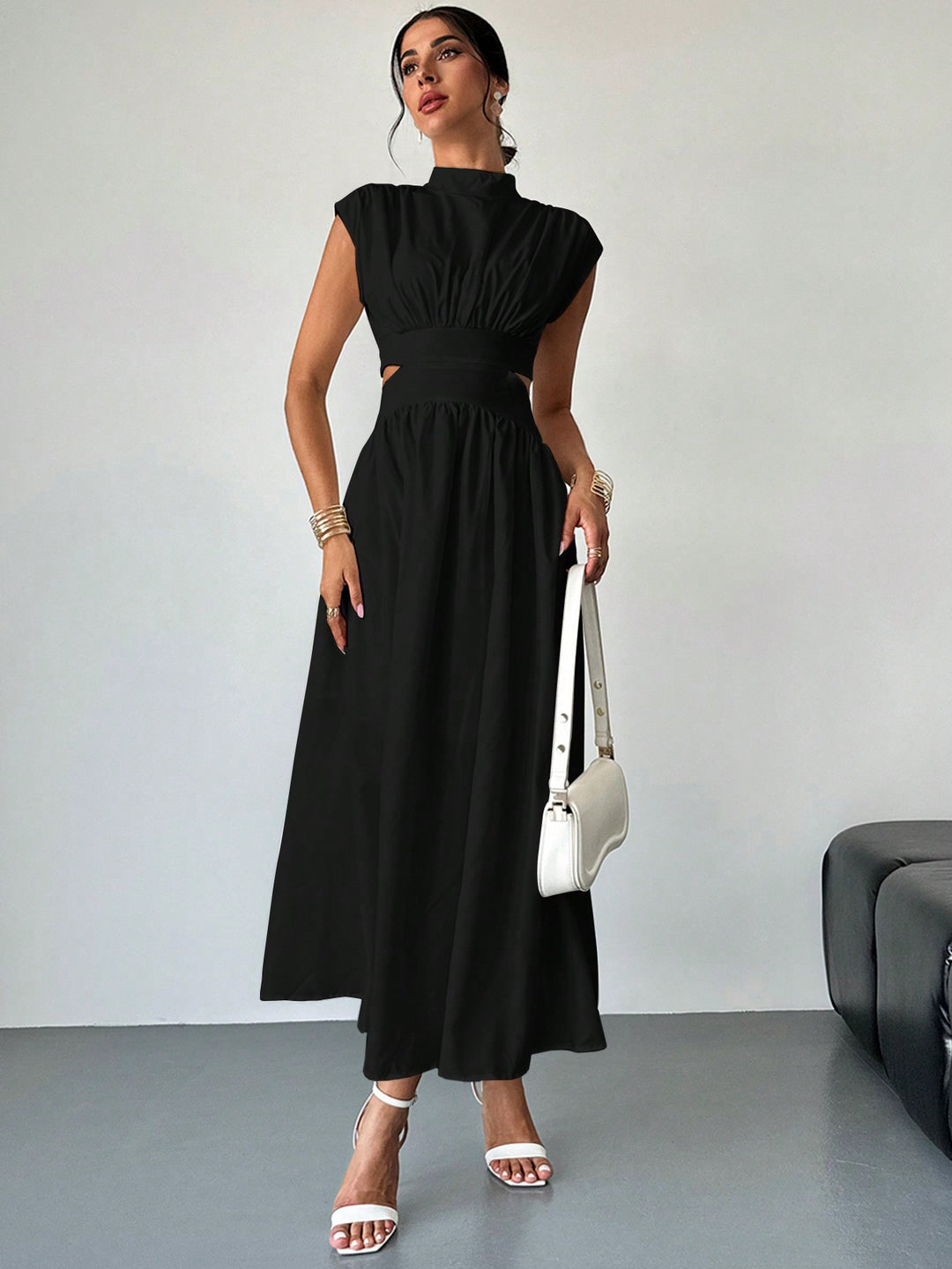SHEIN maxi ruha, fekete