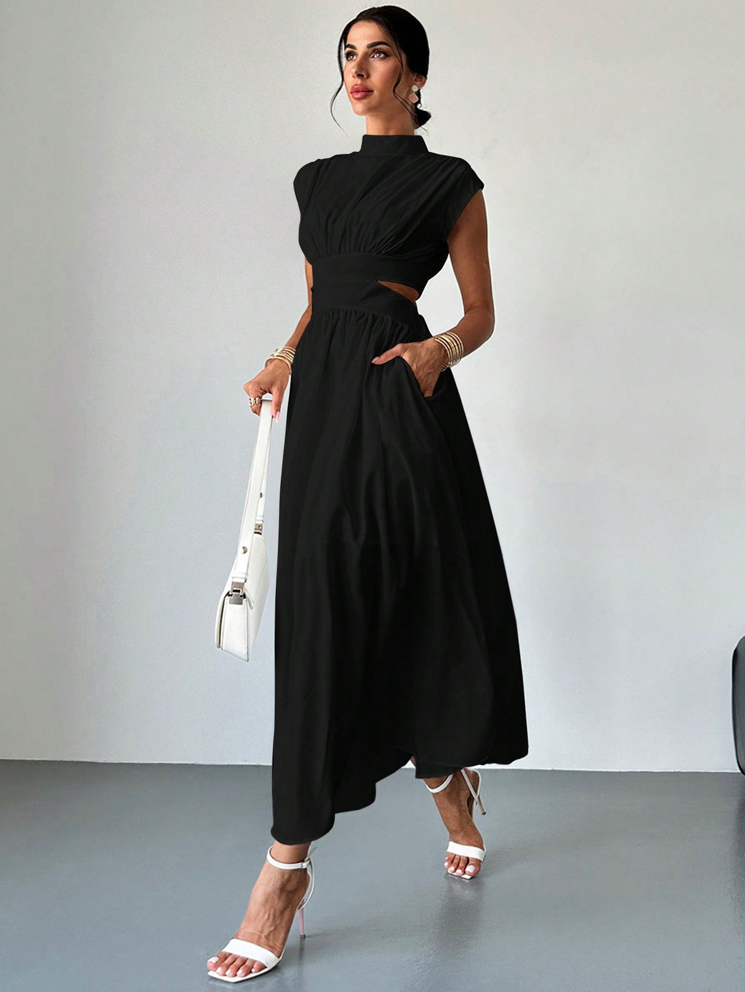 SHEIN maxi ruha, fekete