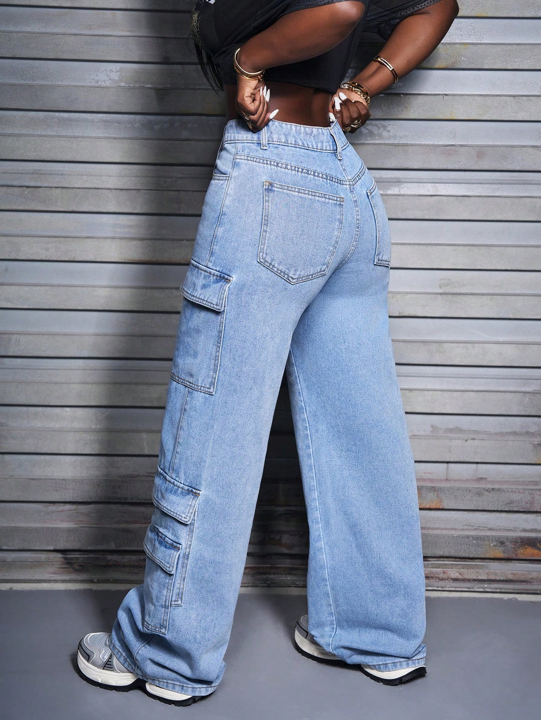 Jeans SHEIN, albastru