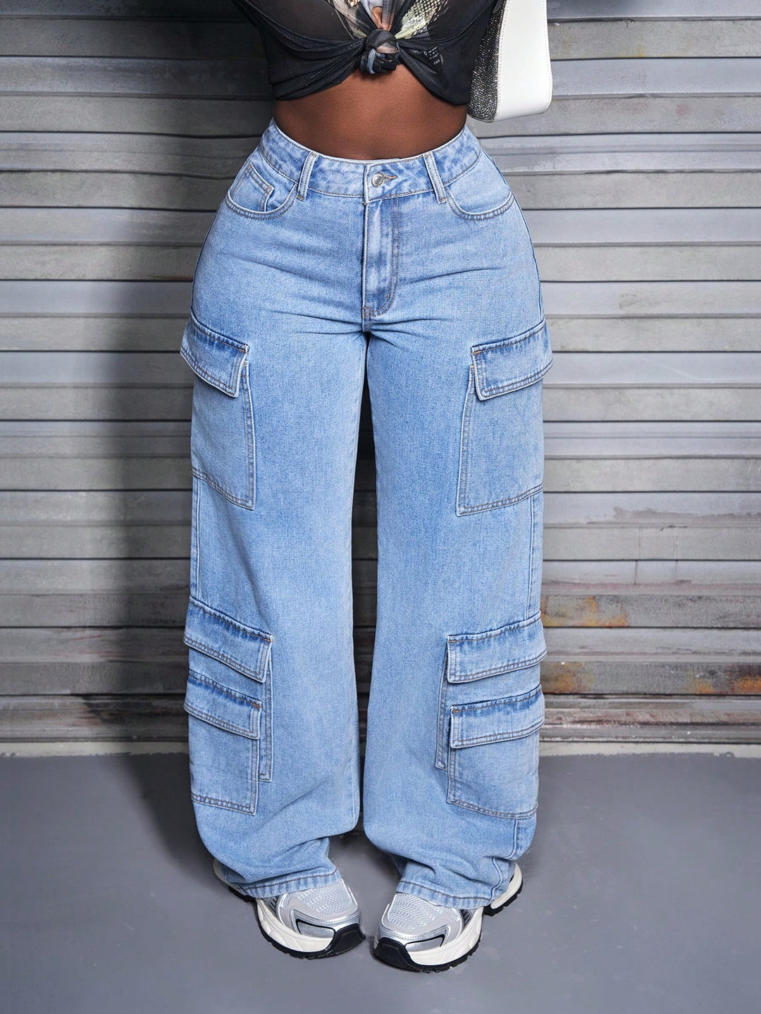 Jeans SHEIN, albastru