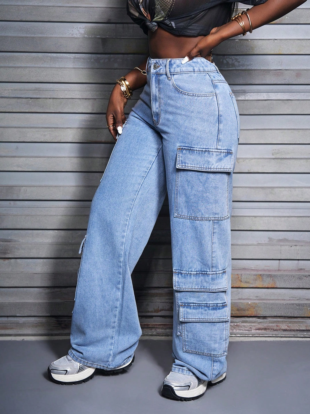 Jeans SHEIN, albastru
