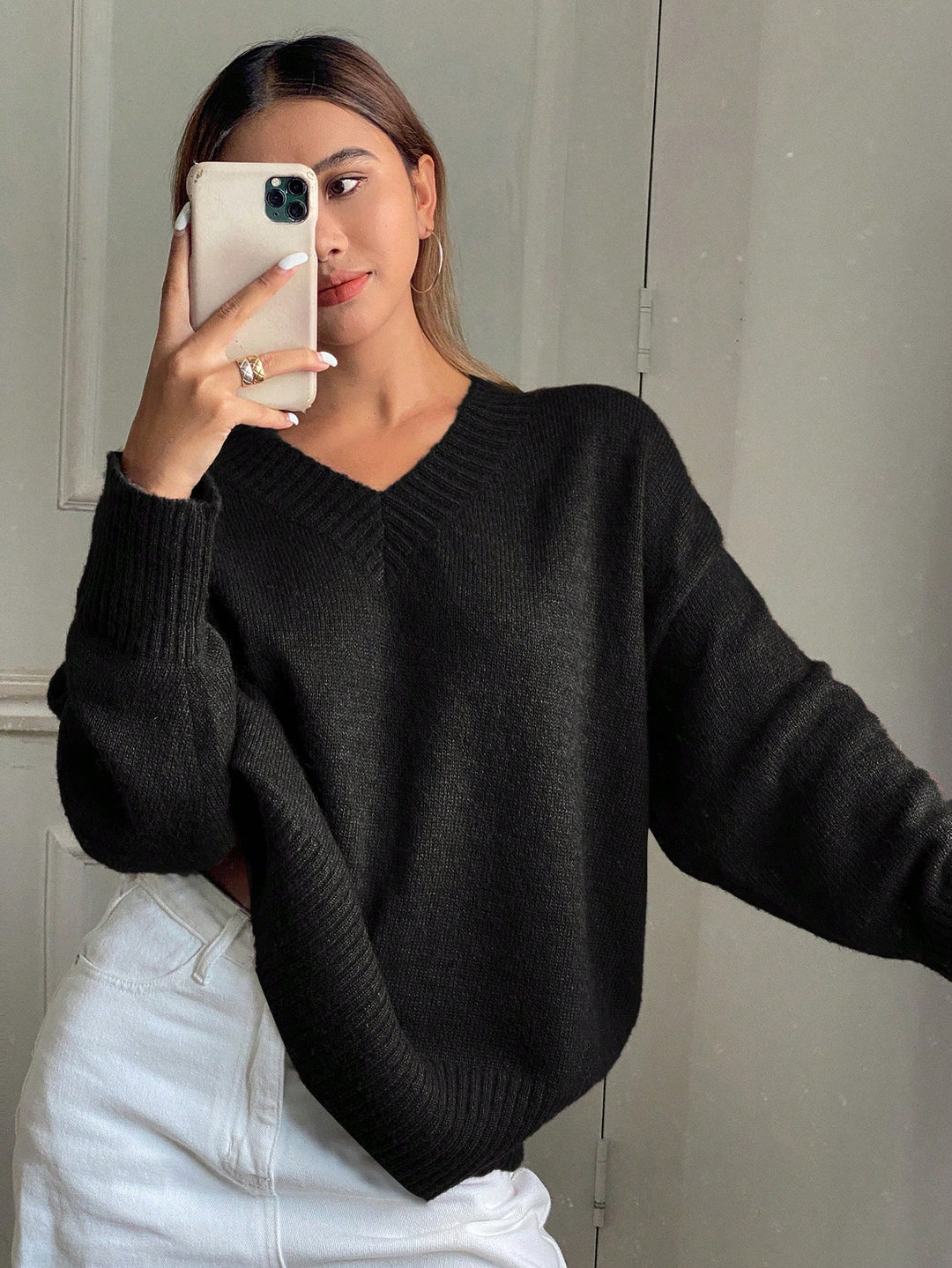 Pulover SHEIN, negru