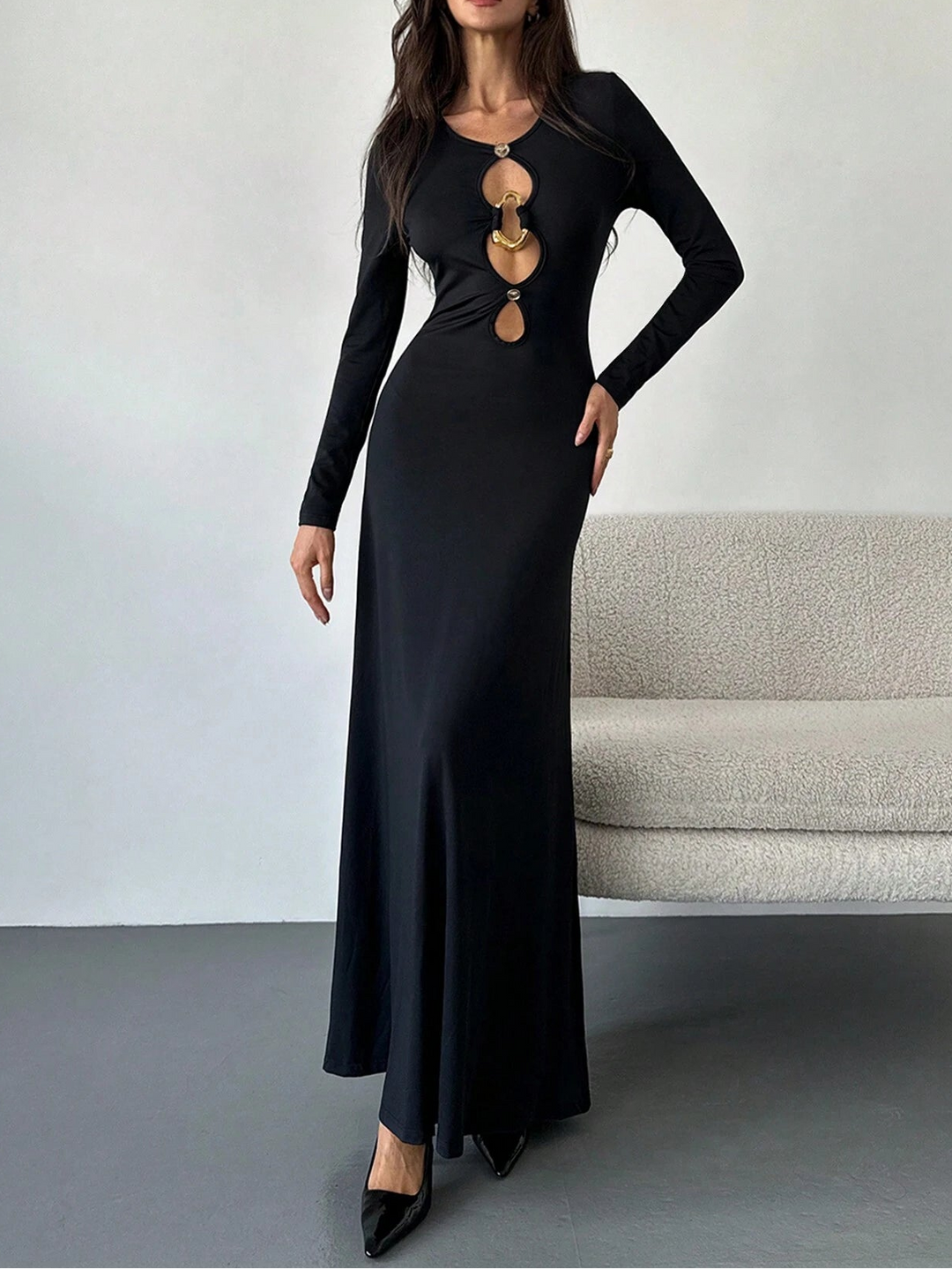 Rochie maxi Shein, negru