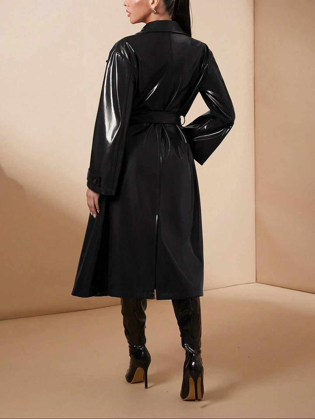 Trench Shein, negru