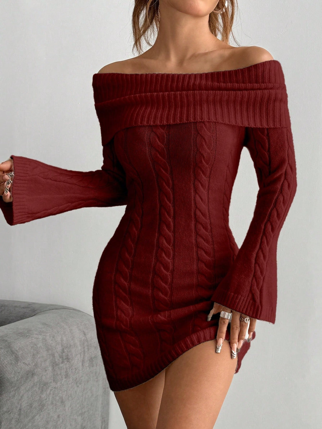 Rochie SHEIN, vișiniu