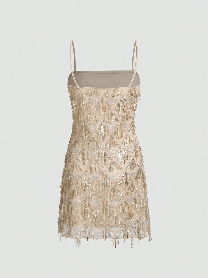 Rochie mini damă SHEIN, crem, mărimea L