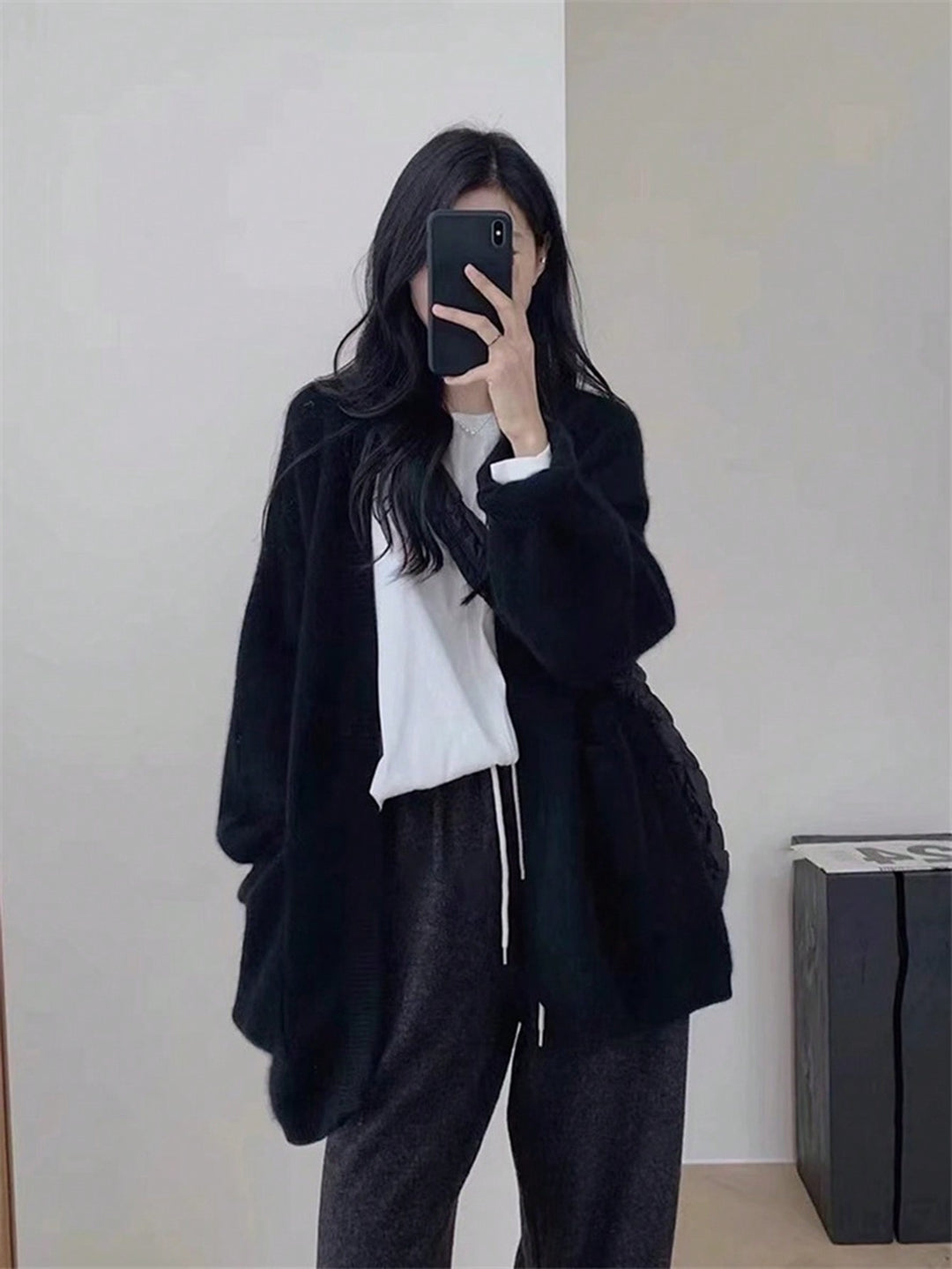 Cardigan SHEIN, negru