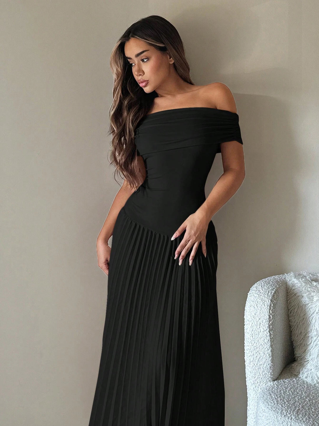Rochie maxi SHEIN, negru