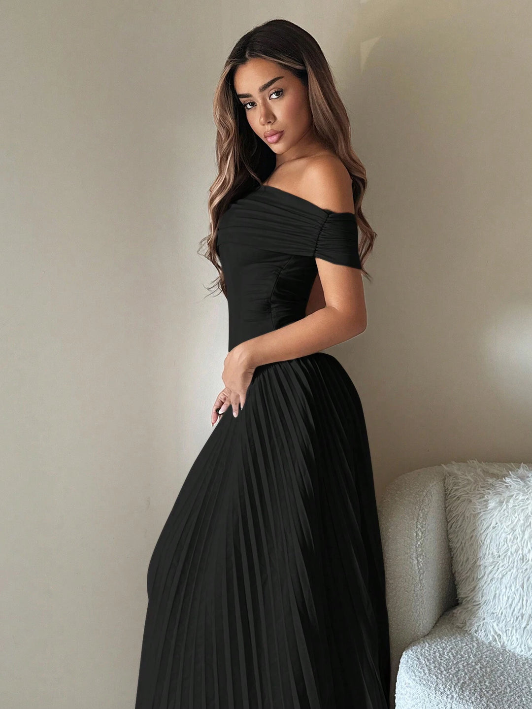 Rochie maxi SHEIN, negru