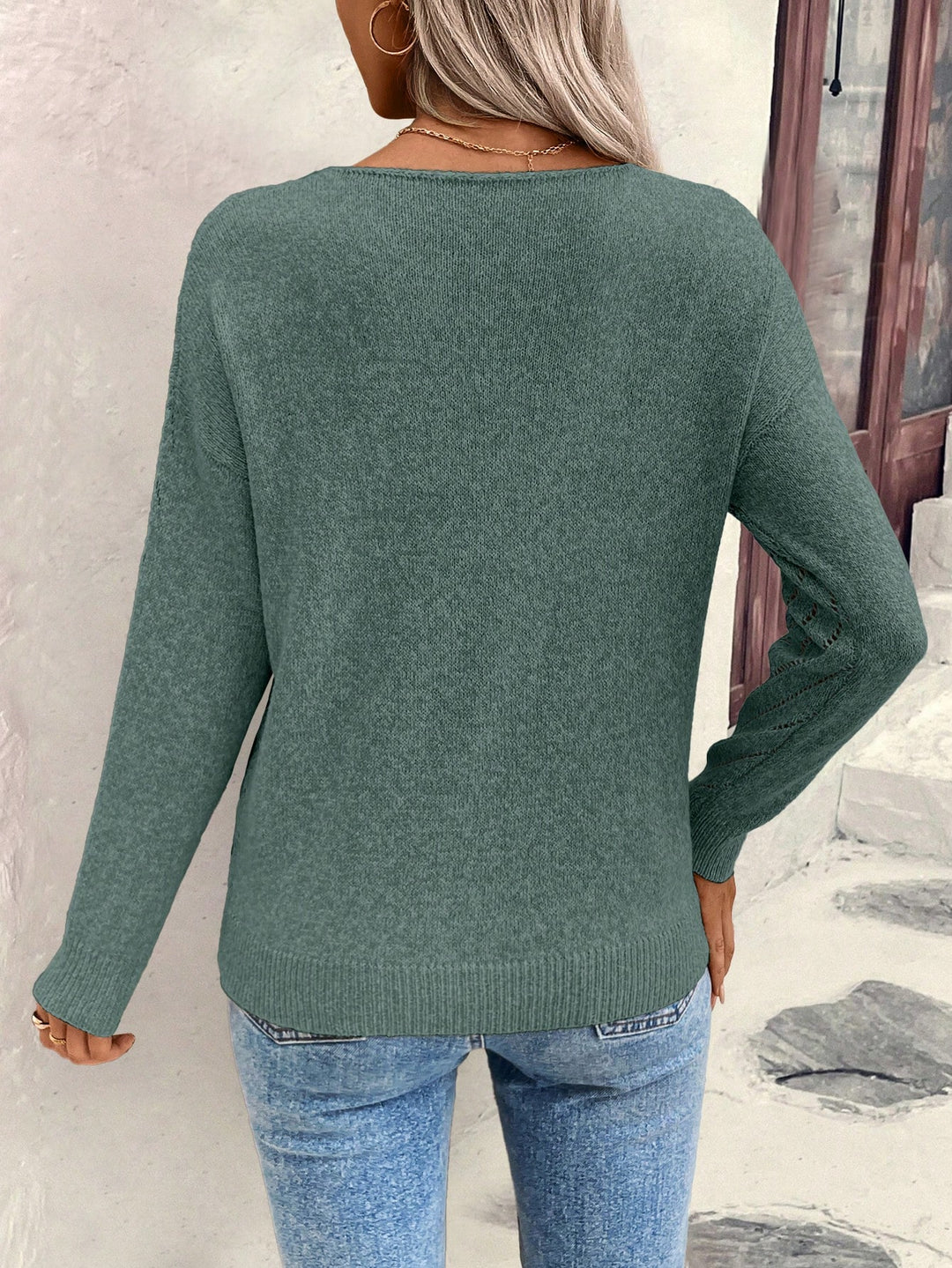 Pulover SHEIN, verde