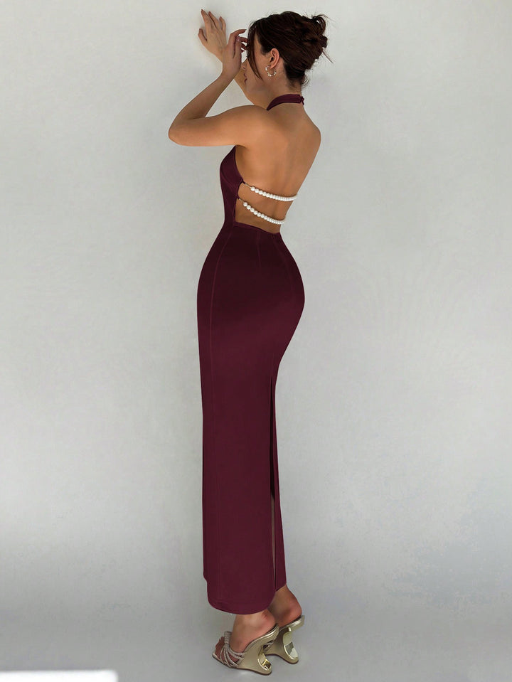 Rochie maxi SHEIN, vișiniu