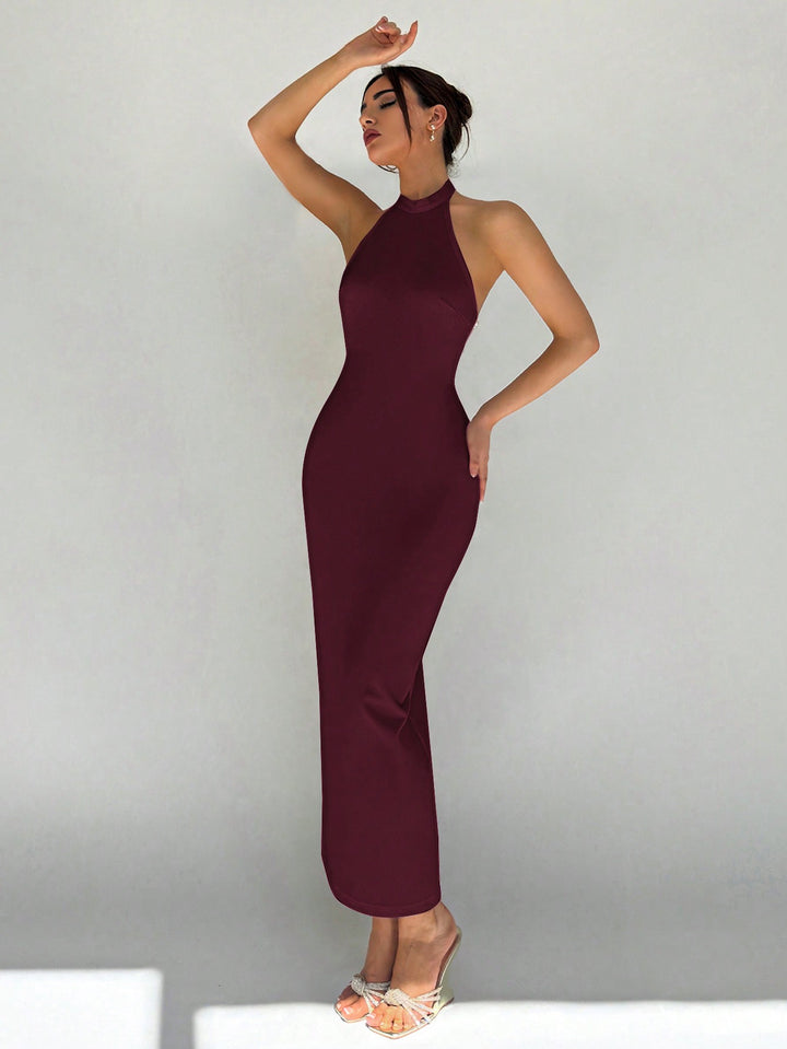 Rochie maxi SHEIN, vișiniu