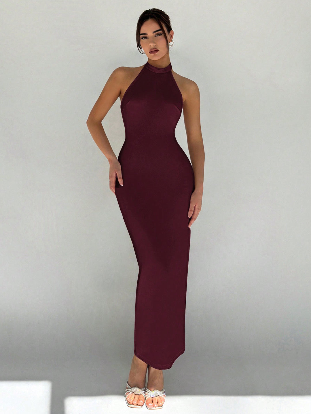 Rochie maxi SHEIN, vișiniu