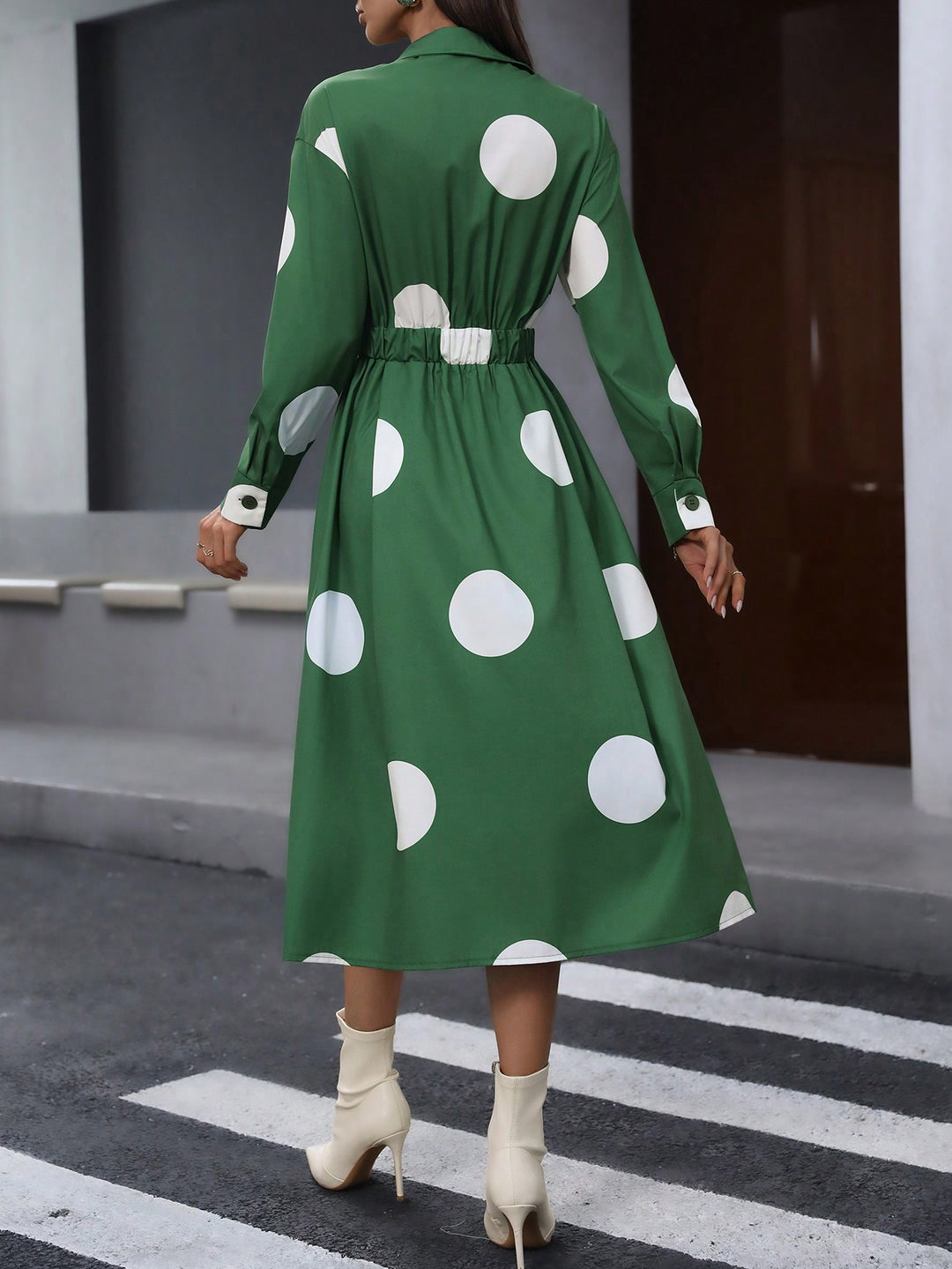Rochie midi SHEIN, verde