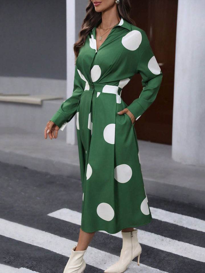 Rochie midi SHEIN, verde