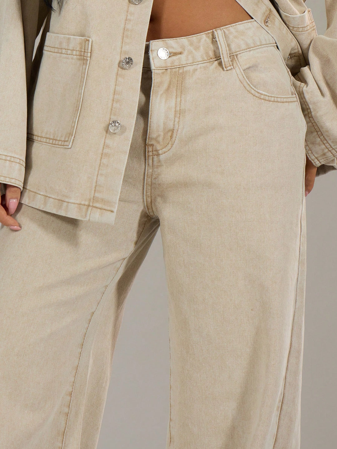 Jeans SHEIN, kaki