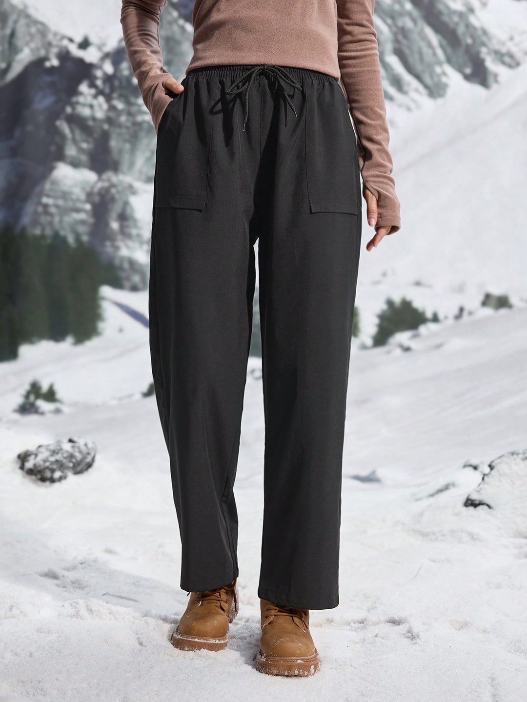 Pantaloni SHEIN, negru