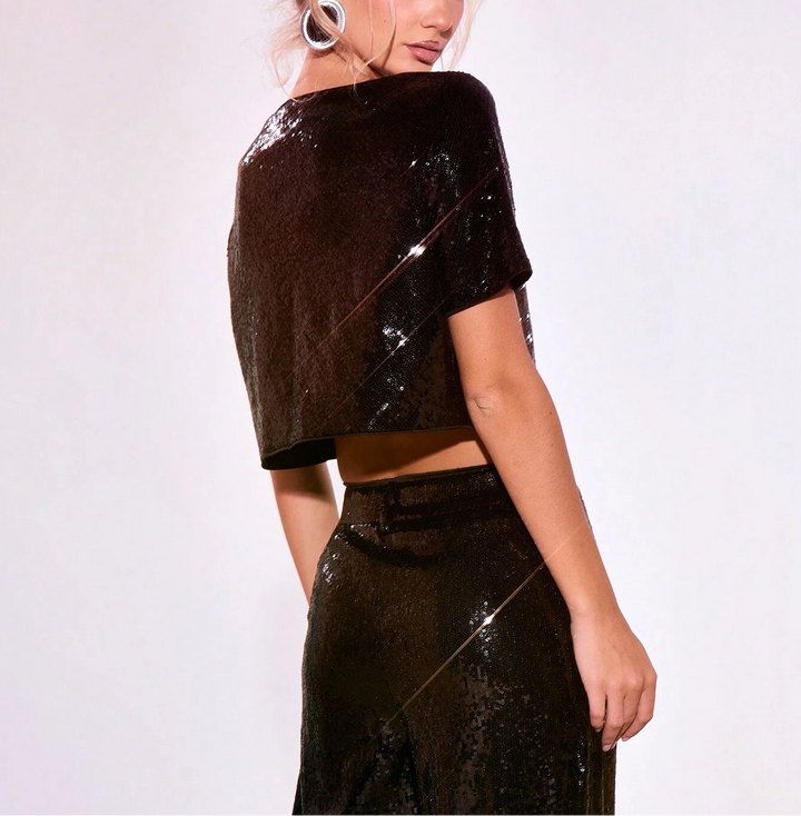 Top SHEIN, negru