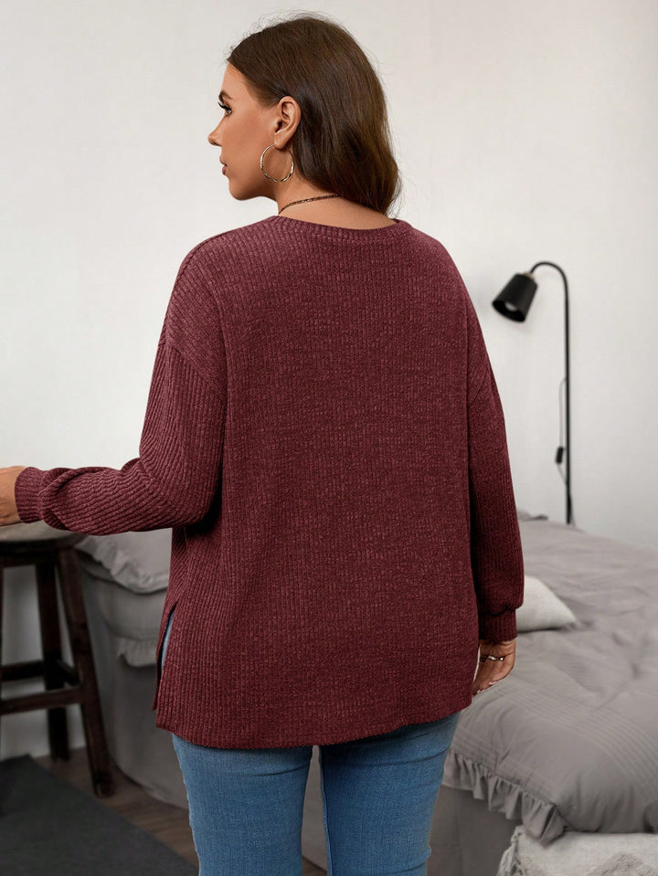 Tricou SHEIN, vișiniu