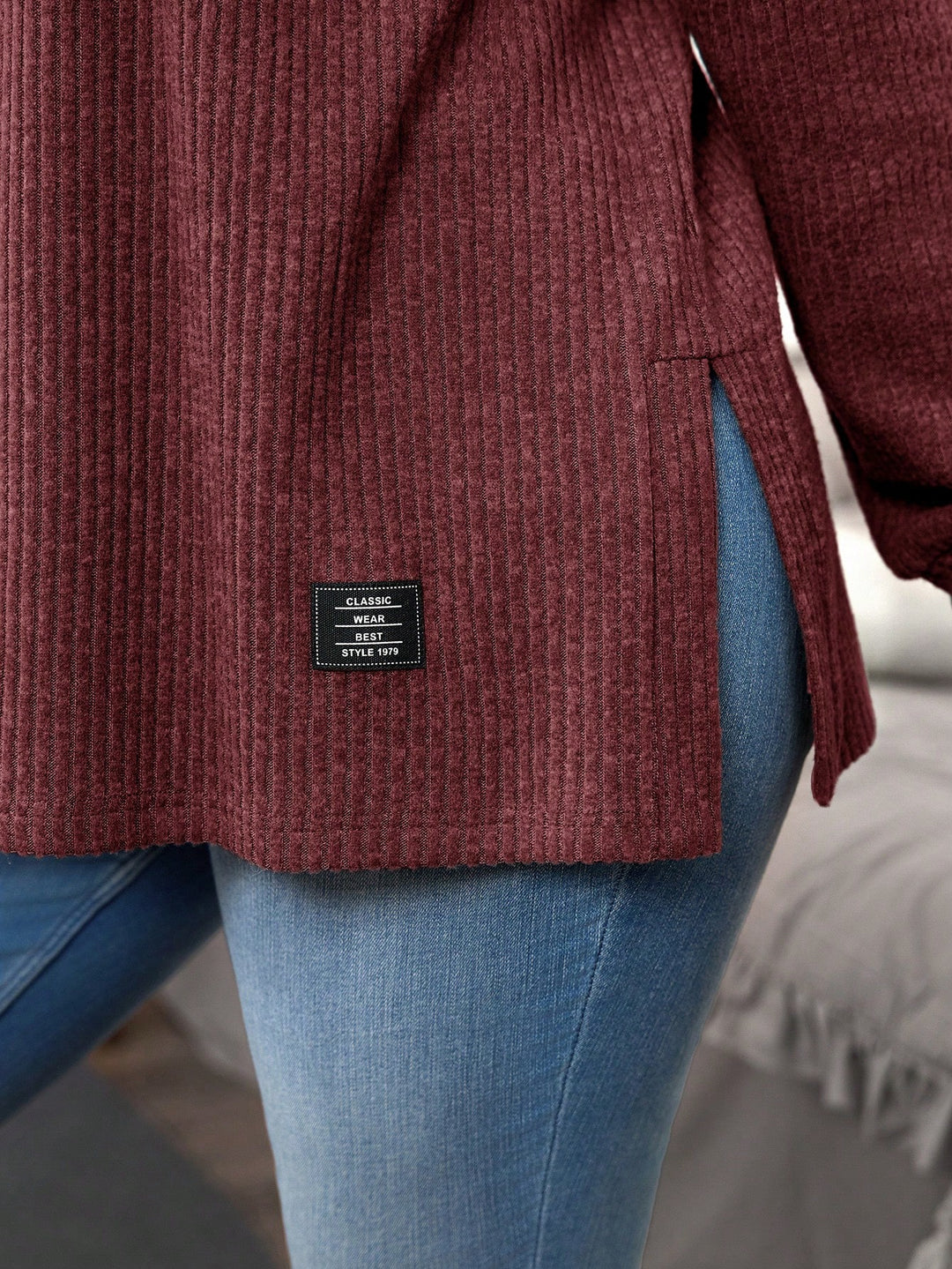 Tricou SHEIN, vișiniu