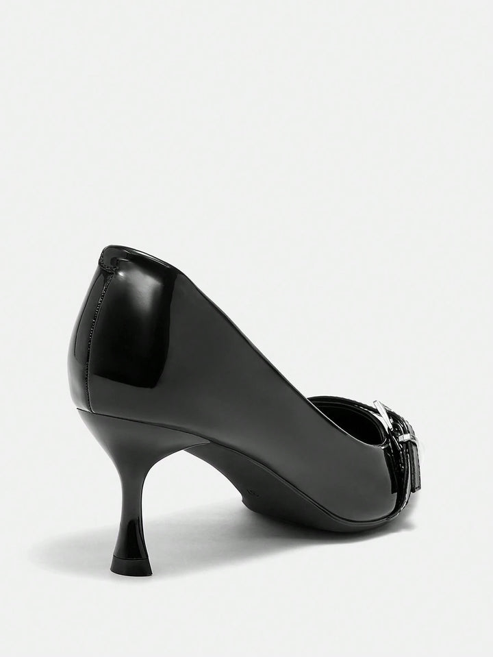 Pantofi cu toc SHEIN, negru