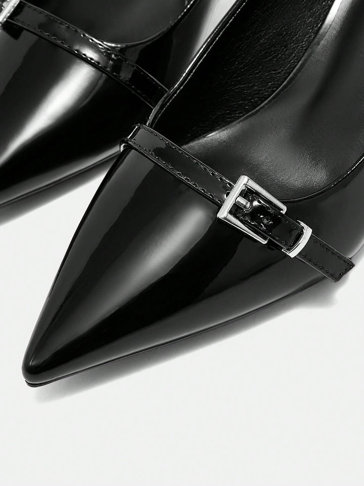 Pantofi cu toc SHEIN, negru