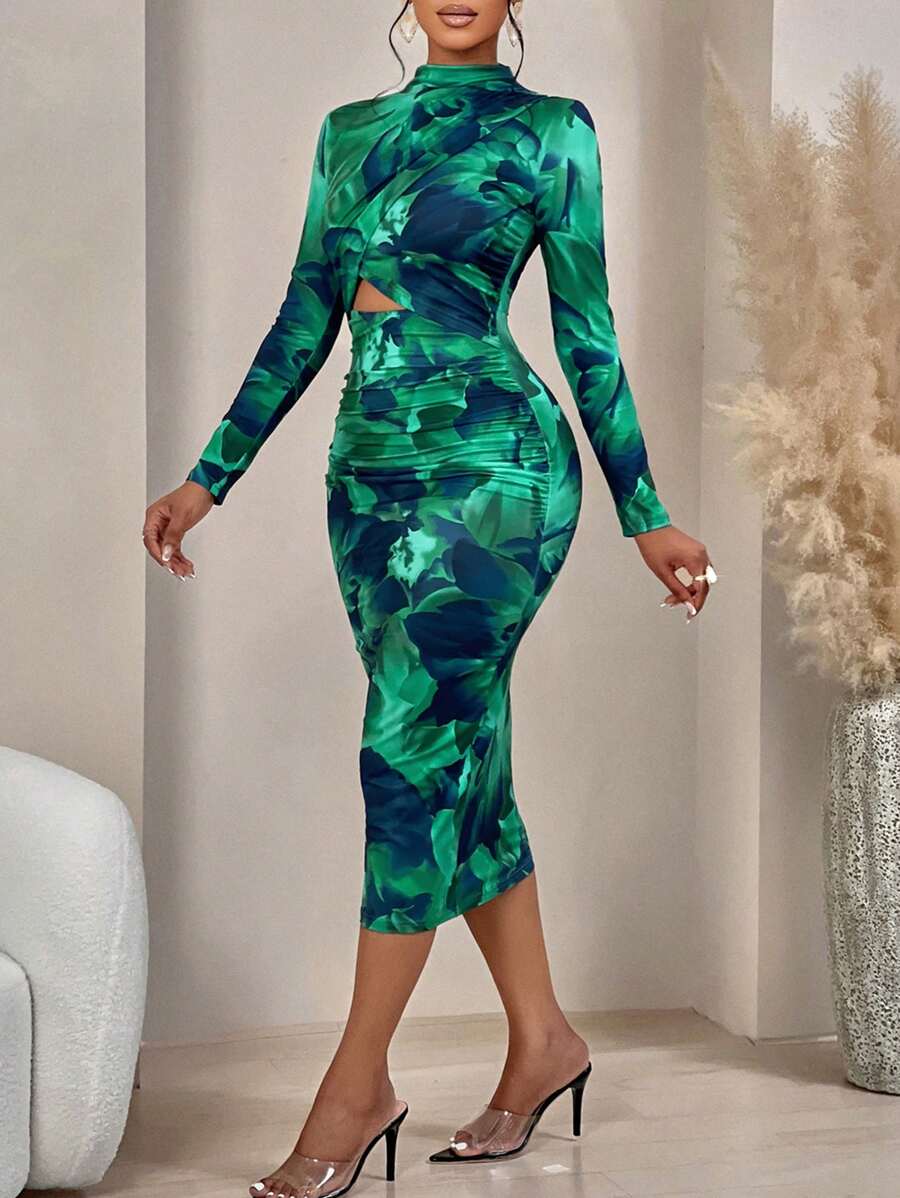 Rochie midi SHEIN, mix culori